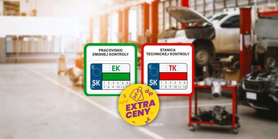 EXTRA CENA: Technická a emisná kontrola osobného, nákladného vozidla alebo motocykla / Bratislava – Ružinov