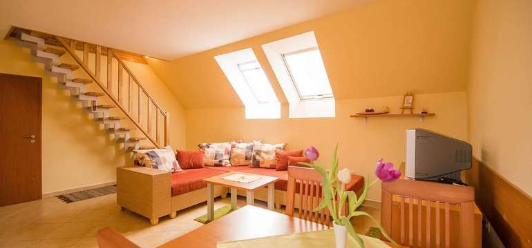 Obývacia časť, apartmán Vanilka, Liptovský Trnovec