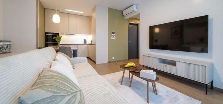 Eurovea Tower Apartment - obývačka