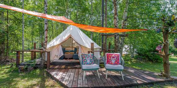 Netradičný pobyt v glampingovom stane v srdci Tatier v Glamping Štôla/Štôla