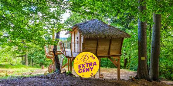 EXTRA CENA: Zážitkové ubytovanie v domčeku na strome pre 2 osoby s raňajkami a možnosťou wellness/Kysuce - Čadca