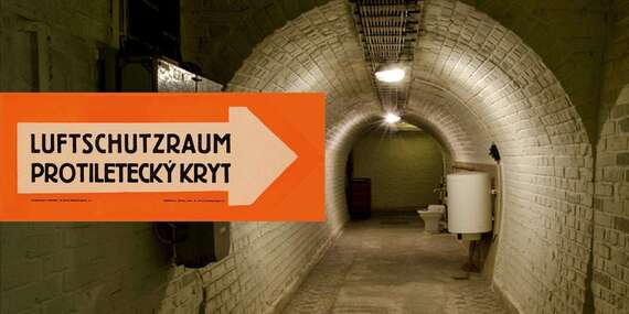 Zážitkový pobyt v tajném atomovém krytu v Brně s prohlídkou, retro snídaní, lahví sektu i únikovou hrou/Brno