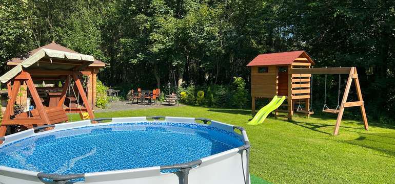 Záhrada ponúka množstvo priestoru na relax aj zábavu