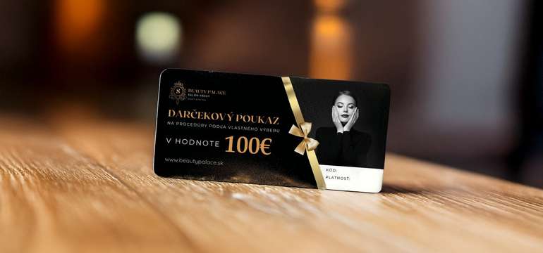 Darčekové poukážky na služby v salóne Beauty Palace Pezinok