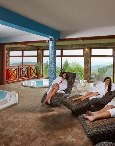 SPA zóna ponúka plavecký bazén, detský bazén, fínsku saunu, infrasaunu, parný kúpeľ a dve jacuzzi