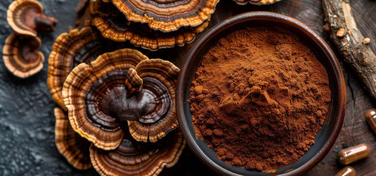 Reishi znižuje cholesterol, koriguje srdcovú arytmiu spôsobenú stresom, stimuluje imunitný systém