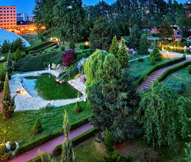 Top Hotel Praha**** je známy aj svojou nádhernou japonskou záhradou