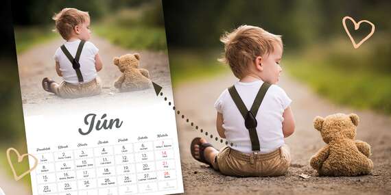 Extra veľký kalendár z vašich fotiek na rok 2026/Slovensko