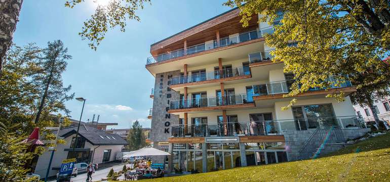 Hrebienok Resort nájdete priamo v centre Starého Smokovca
