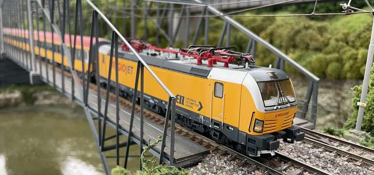  Modelové koľajisko v mierke 1:87 