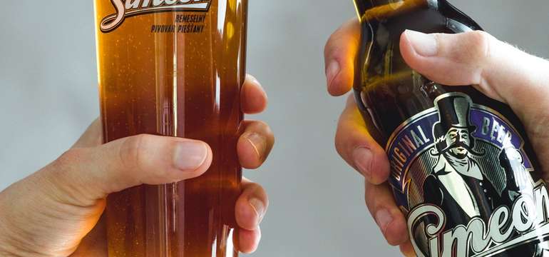 Nefiltrované, nepasterizované pivo Simeon bez chemických prísad
