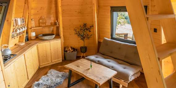 Luxusní pobyt v přírodě v Diamond Cabin Orava se snídaní a finskou saunou/Slovensko - Orava - Párnica