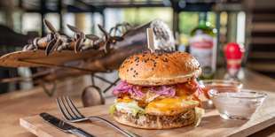 Kurací burger v Beer Arene na Šancovej