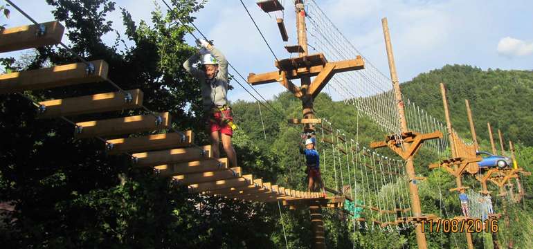 Lanový park Rezortu Villa 27 - adrenalínový zážitok pre celú rodinu