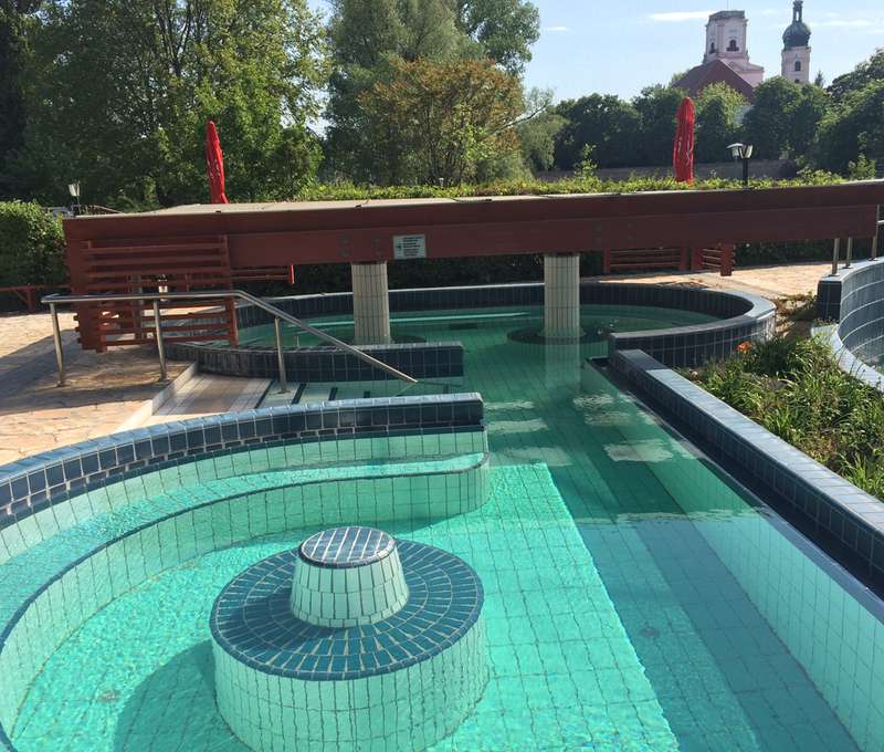 Vonkajšia časť kúpeľov Rába Quelle (Zdroj: RábaQuelle.hu)