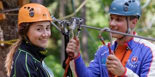 Tarzánia Hrabovo v korunách stromov 