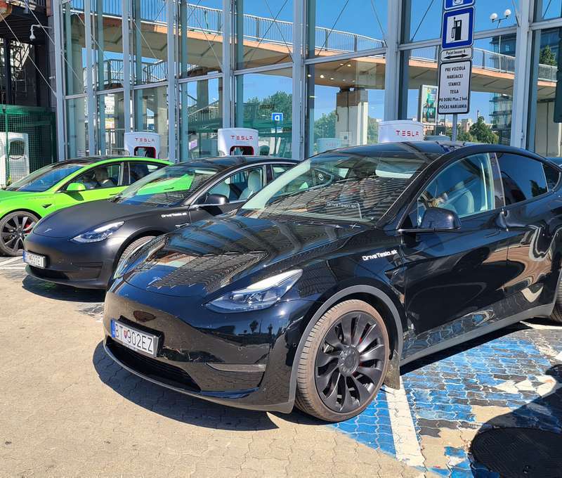 Jazda na Tesla Model Y