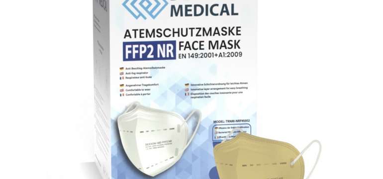 Respirátor FFP2 - farebný, telový