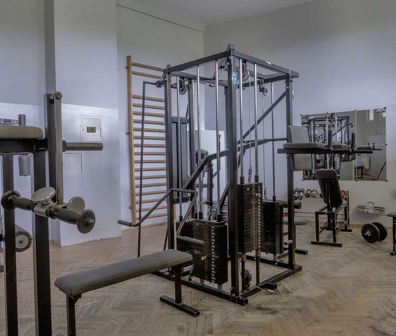 Posilňovňa v horskom hoteli Rysy je pre hostí k dispozícii bezplatne