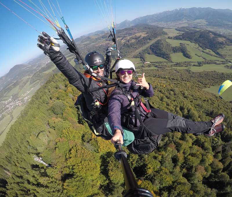 Tandemový paragliding z výšky až do 1000 metrov