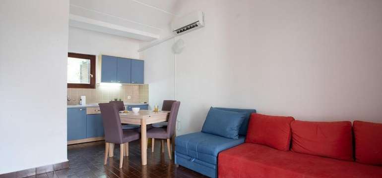 Apartmány majú 1 spálňu a celkovú kapacitu 2+2
