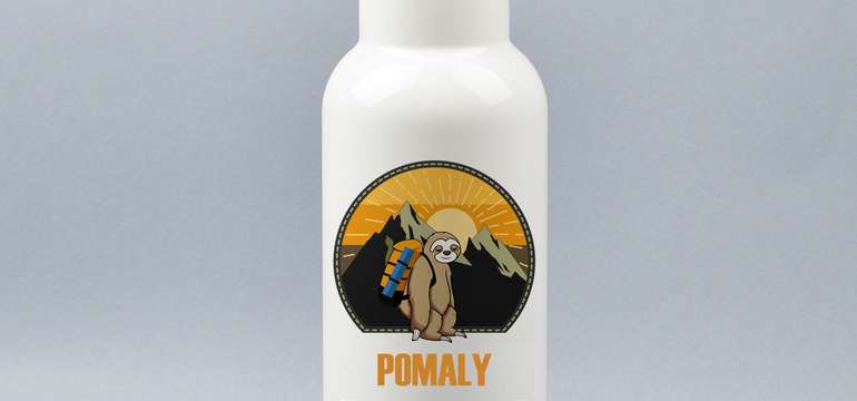 Turistická termoplechovka (500 ml) - kov, bambus