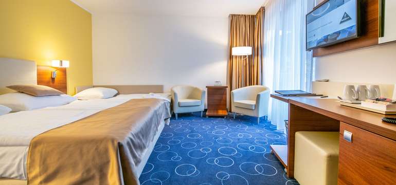 Dvojlôžková izba Comfort má rozlohu 21 - 22 m2