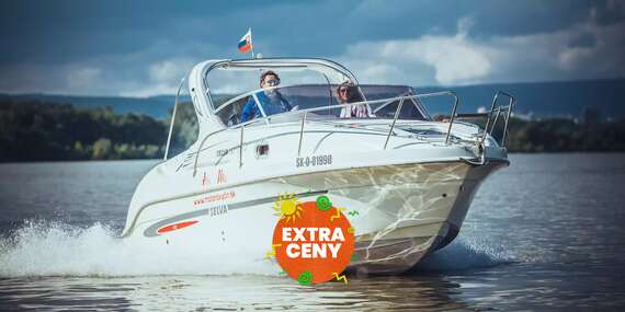 EXTRA CENY: Jedinečný zážitok: Plavba motorovým člnom po Dunaji s fľašou sektu pre 7 osôb (možnosť plavby až do Viedne)/Bratislava – Dunaj