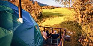 Glamping Liptov - zážitkové ubytovanie s výhľadmi na Kriváň priamo z postele