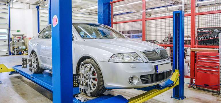 Meranie a nastavenie geometrie alebo test tlmičov bŕzd