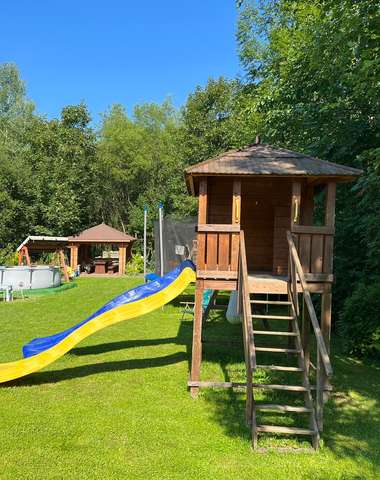 Záhrada ponúka množstvo priestoru na relax aj zábavu