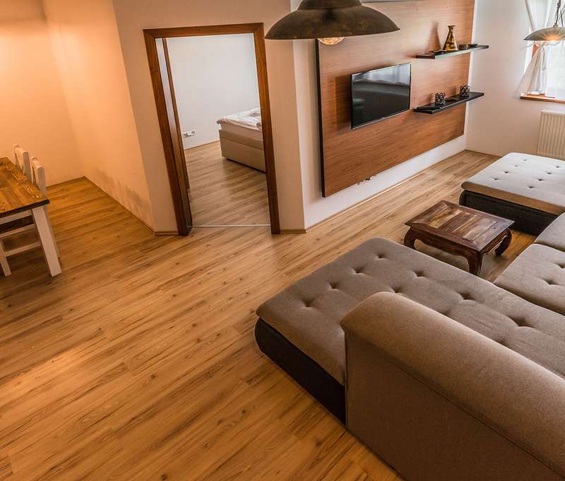 Ubytovanie  v 28 moderne zariadených, dvojlôžkových apartmánoch v 3 kategóriách