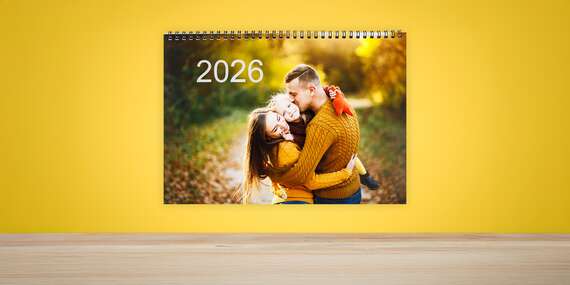 Stolové a nástenné kalendáre 2026 s vlastnými fotografiami v prvotriednej kvalite - osobný odber ZADARMO až v 41 predajniach FaxCOPY/Slovensko
