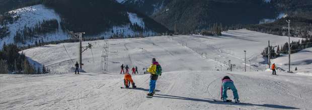 na svahu v Skicentre Strednica