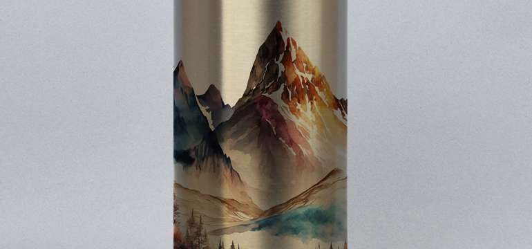 Turistická termoplechovka (500 ml) - kov, plast