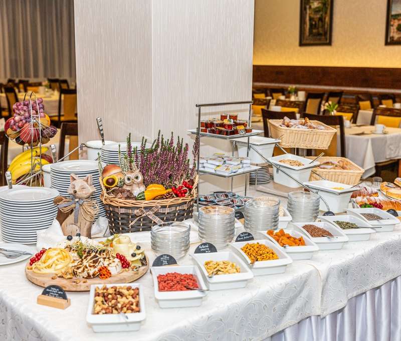 V cene pobytu v Kontakt wellness hotel **** máte chutné raňajky 