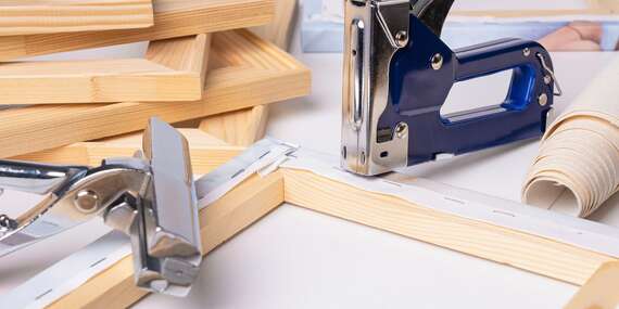 Fotoobraz na umeleckom plátne s ručne robeným dreveným rámom/Slovensko