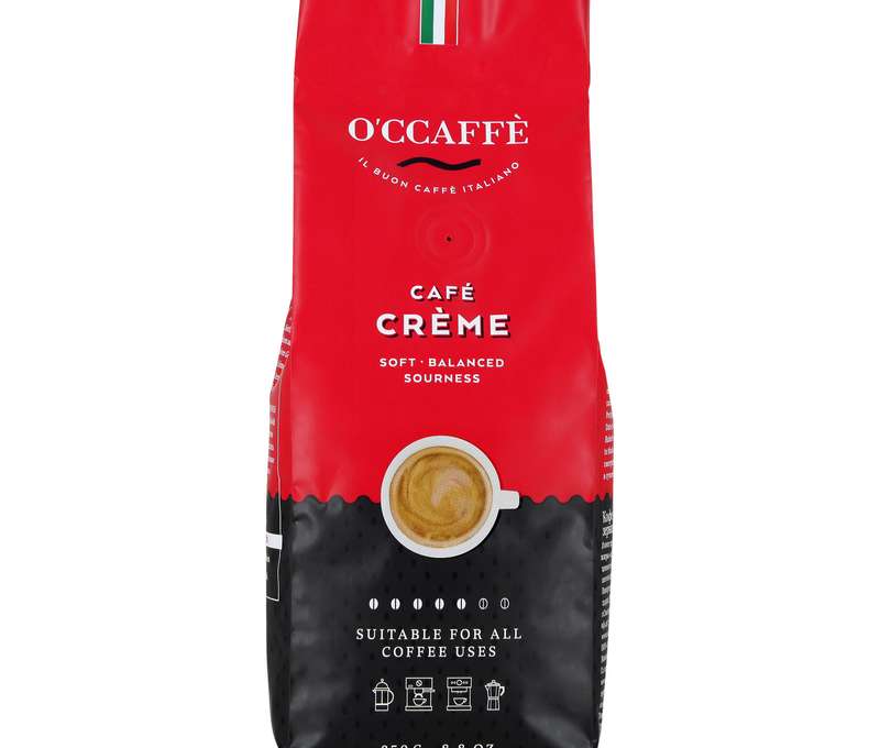 3x O'Ccaffé balenie 250 g (Espresso Classico, Crema e Aroma 100 % Arabica, Crème LEH)