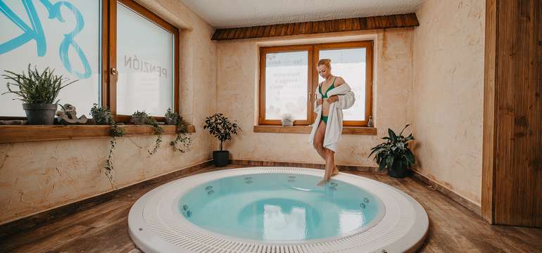 Zrekonštruované wellness centrum v Penzióne SKI Jezersko***