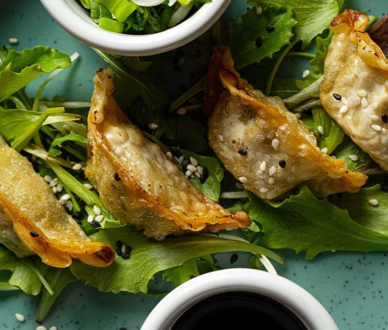 Predjedlo - gyoza s teriyaki omáčkou