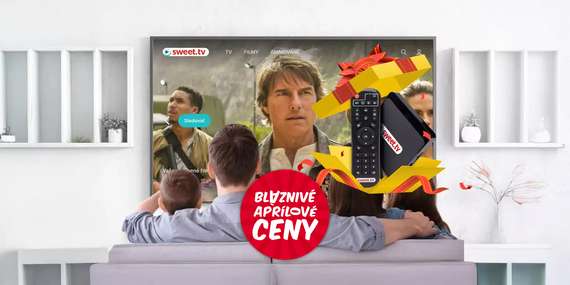 Predplatné online TV, prémiových filmov a rozprávok na SWEET.TV s viac ako 200 kanálmi / Slovensko