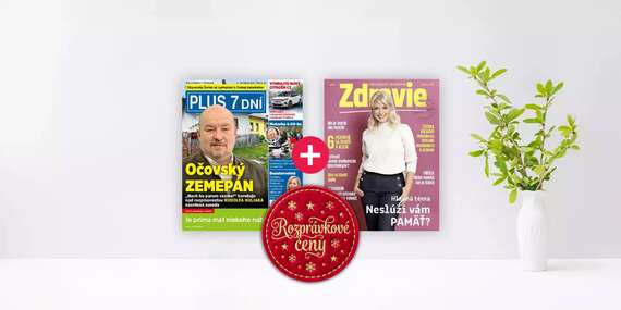 EXTRA CENY: Ročné predplatné: Výhodný balík PLUS 7 DNÍ + ZDRAVIE/Slovensko