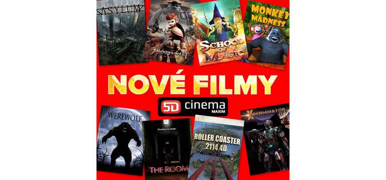 Vstup do 5D Cinema MAXIM po celom Slovensku