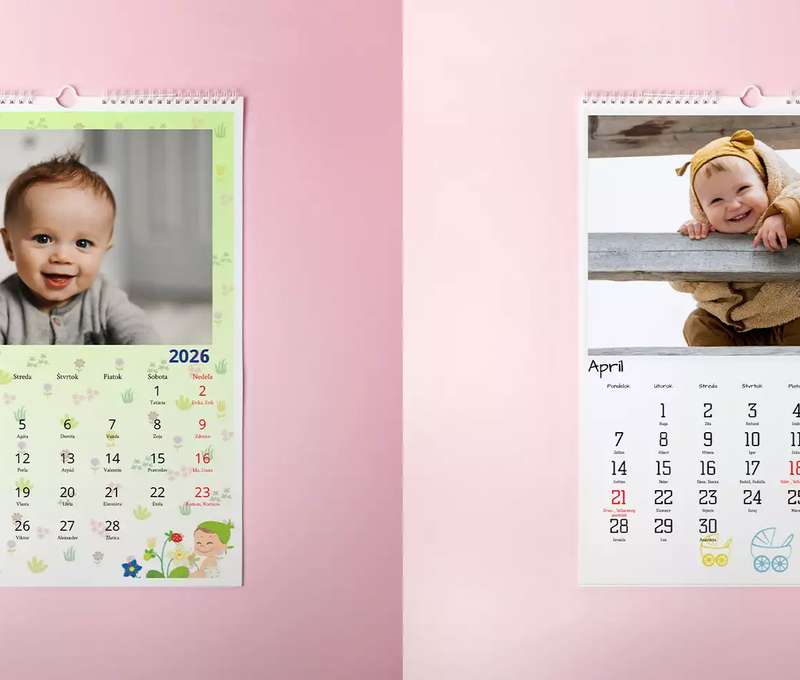 Nástenný mesačný fotokalendár - formát A3 a A4