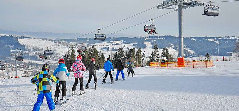 Rusin-Ski ponúka bezpečné svahy a časť vyhradenú pre lyžiarov - začiatočníkov