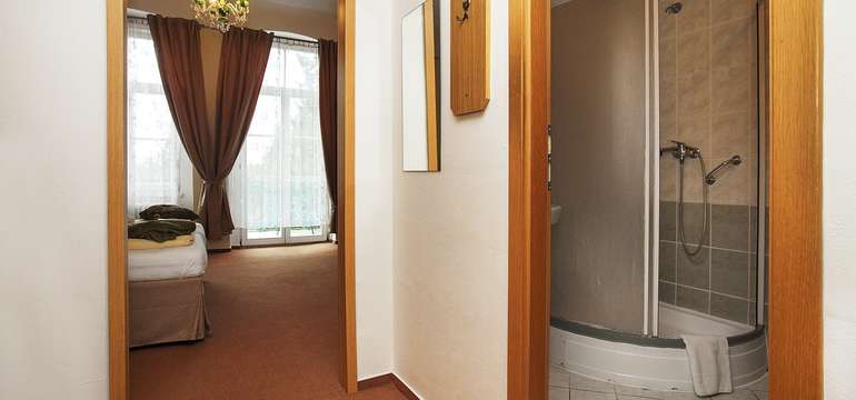Některé pokoje mají navíc balkon nebo terasu