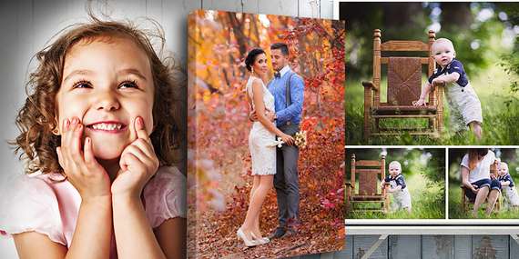 Tlač fotografií na fotoplátno – množstvo rozmerov na výber/Slovensko