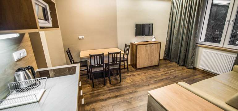 Priestranné apartmány s jednou spálňou zariadené vo vysokom štandarde