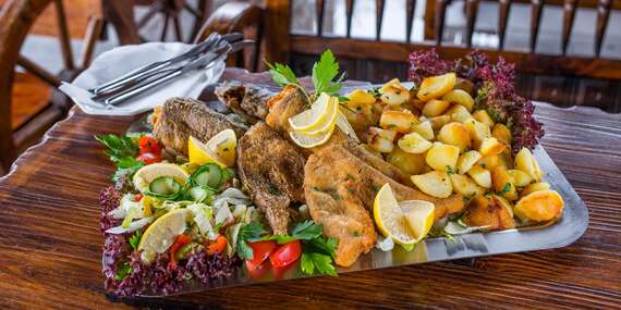 Misa plná rýb v Oáze pri Draždiaku pre 2 až 3 osoby/Bratislava – Petržalka