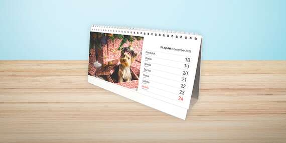 Stolové a nástenné kalendáre 2026 s vlastnými fotografiami v prvotriednej kvalite - osobný odber ZADARMO až v 41 predajniach FaxCOPY/Slovensko